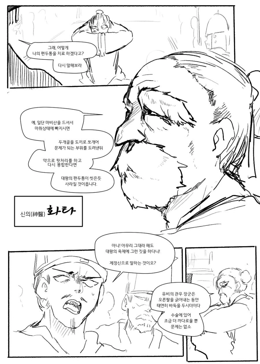 삼국지 조조가 뇌수술 받는 만화