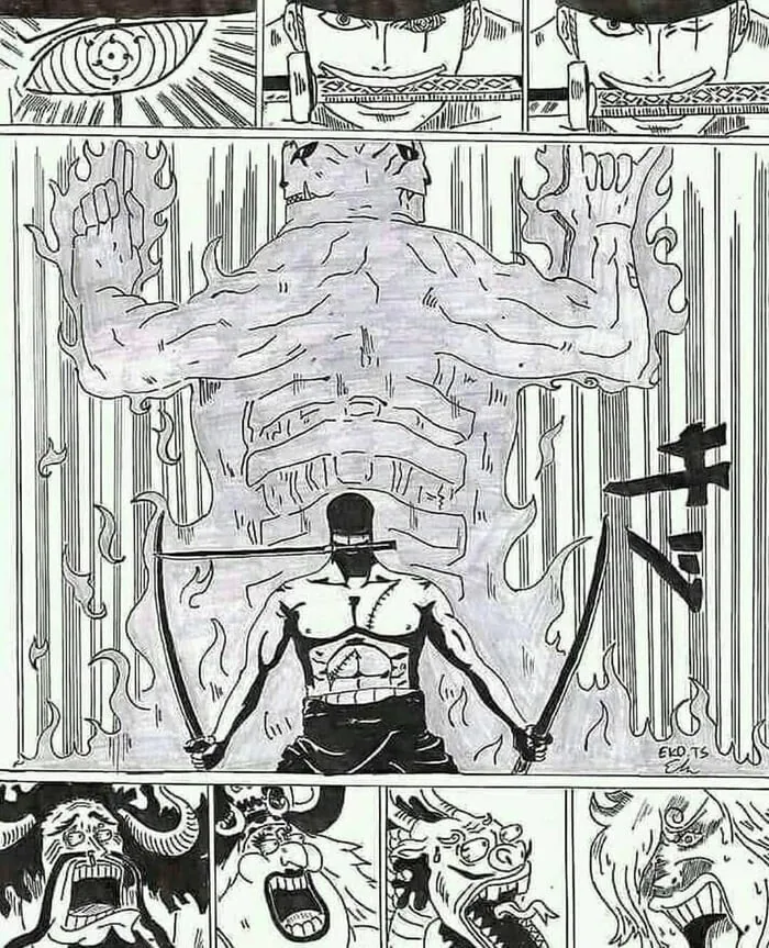 원피스) 너무나 수상했던 조로의 왼쪽 눈의 진실.manga