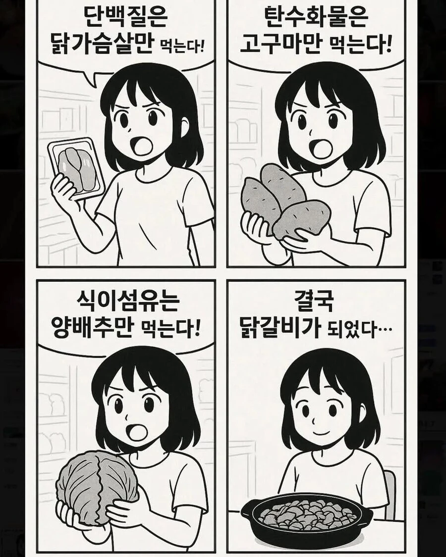 다이어트 하는 만화