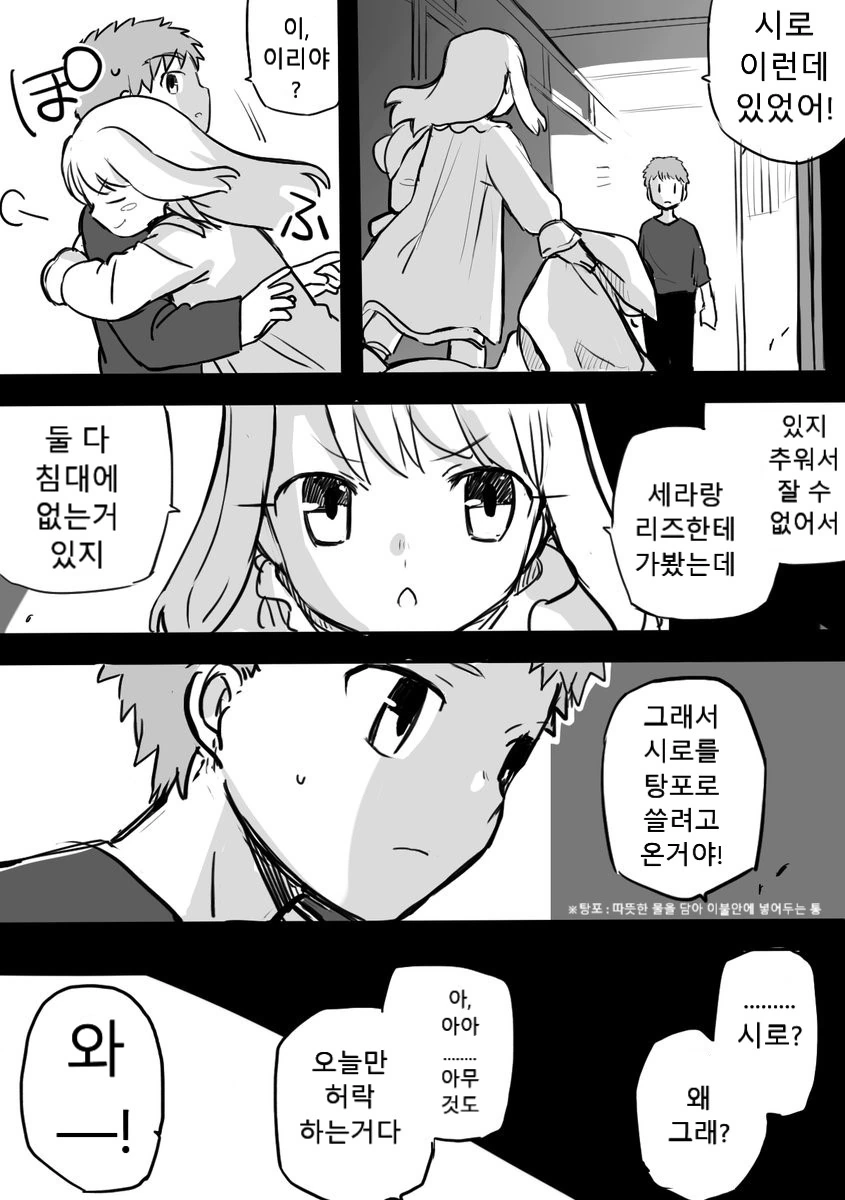 fate)시로하고 이리야가 밤에 자는 만화 - 이미지 4