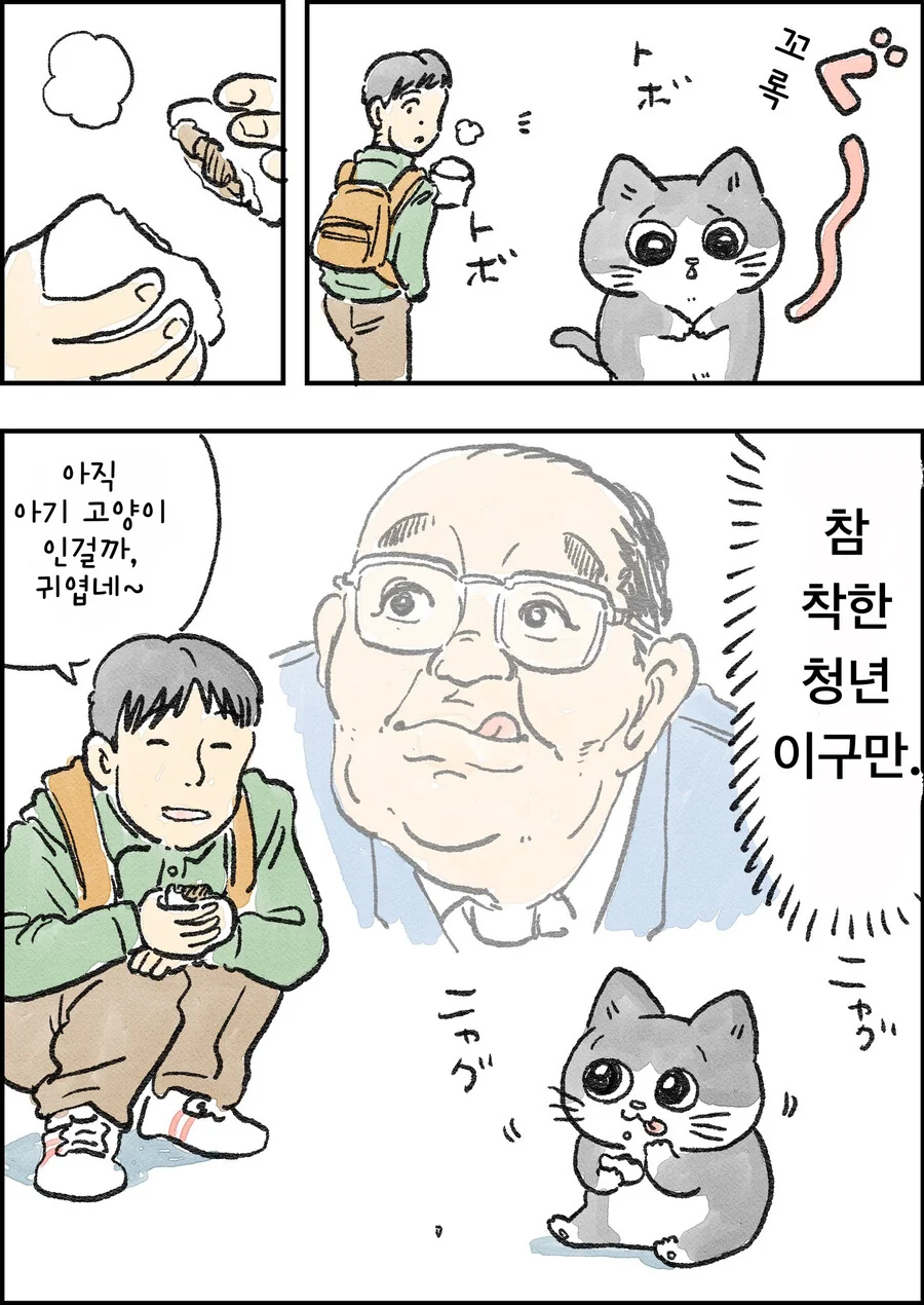 고양이가 된 아저씨 만화 - 이미지 4