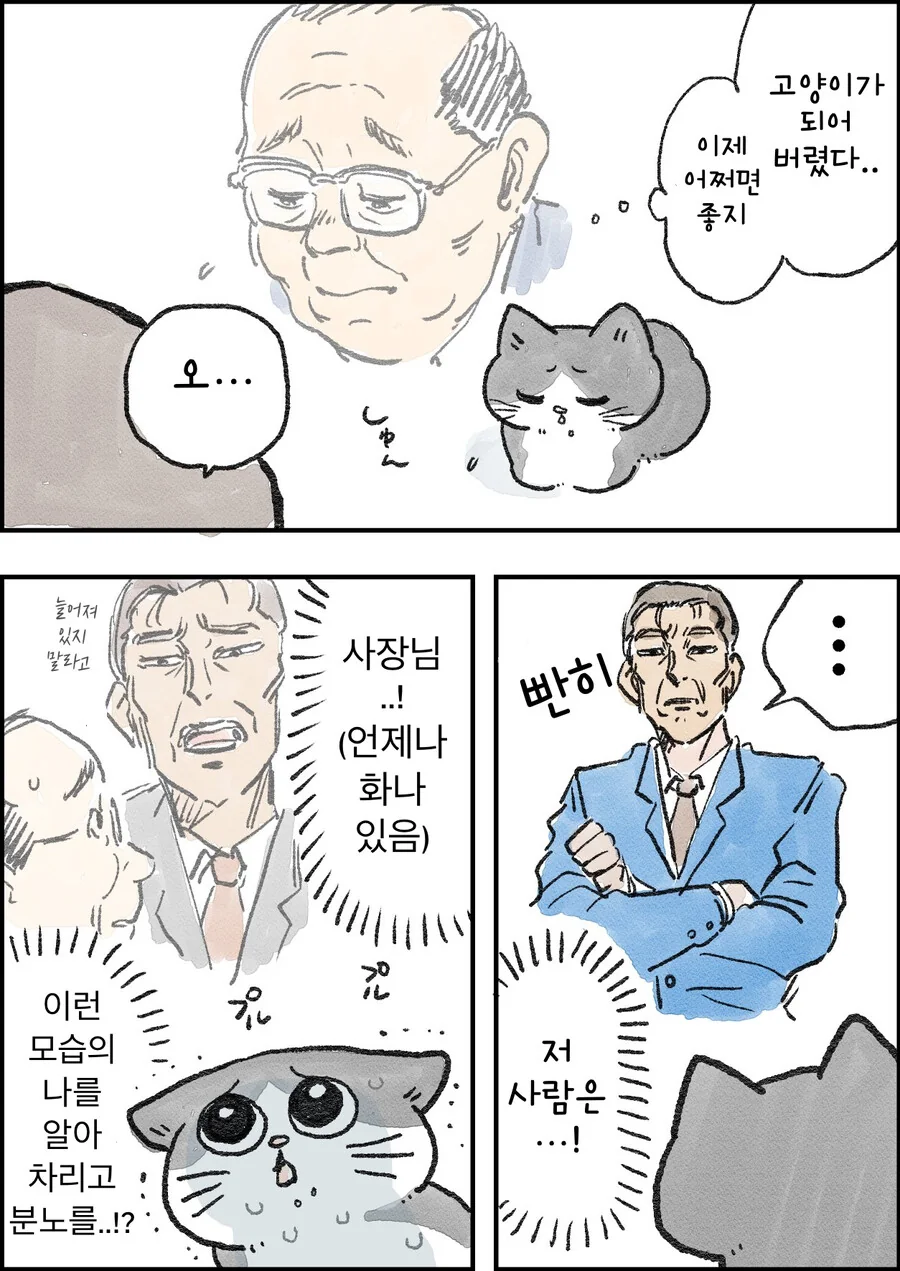 고양이가 된 아저씨 만화 - 이미지 5