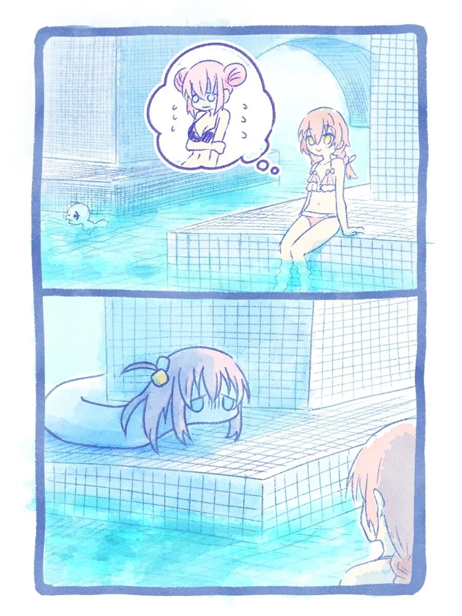 봇치) 수영장에서의 봇치와 키타.manga
