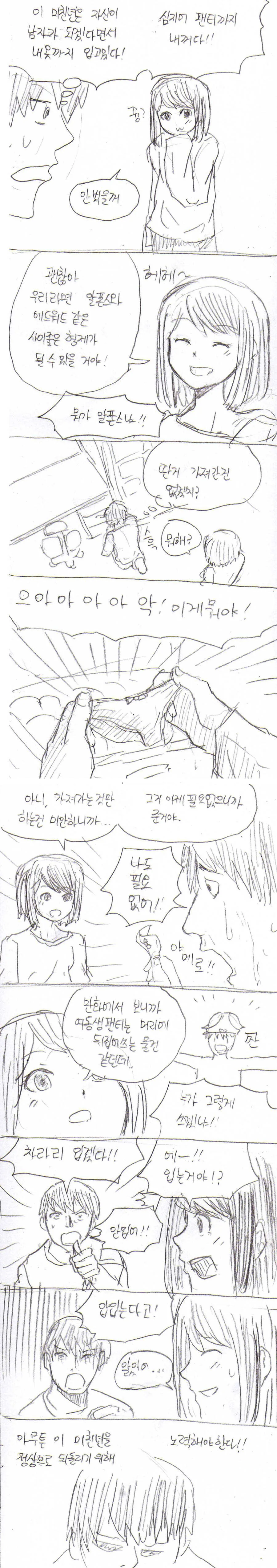 여동생이 남자가 되려하는 만화 - 이미지 2