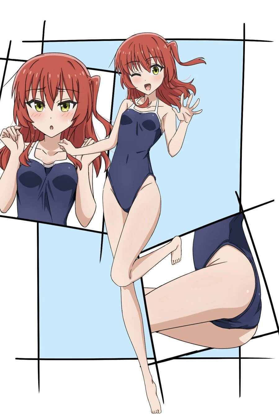 봇치) 학교수영복 결속밴드.manga - 이미지 3