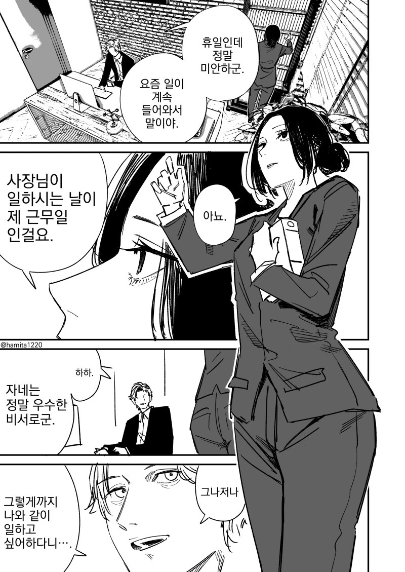 공과사를 완벽히 구분하는 완벽한 비서 만화