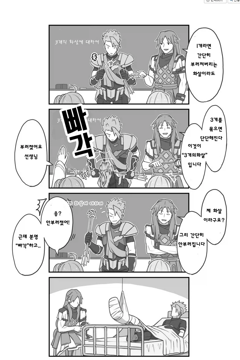 세 개의 화살 만화