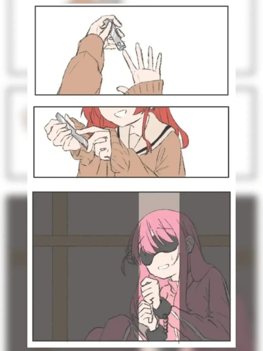 거사를 치르기 전 손톱정리하는 키타.manga