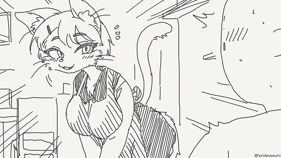 고양이 카페 만화 - 이미지 2
