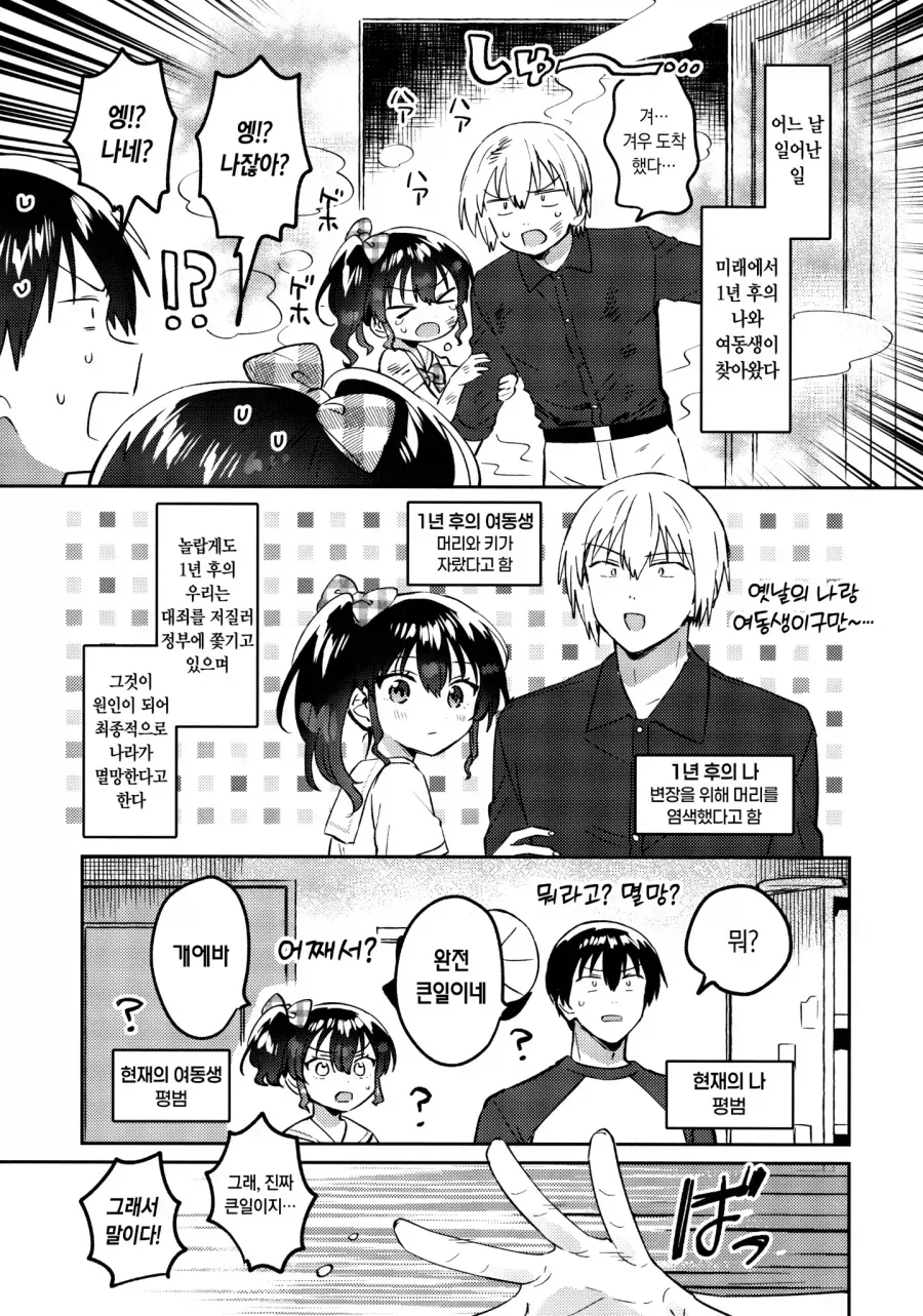 미래를 바꾸기 위해 과거로 온 남매manhwa