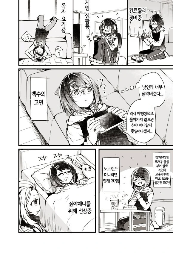 백합) 겜덕 여선배가 여자 후배 기르는 manga - 이미지 6
