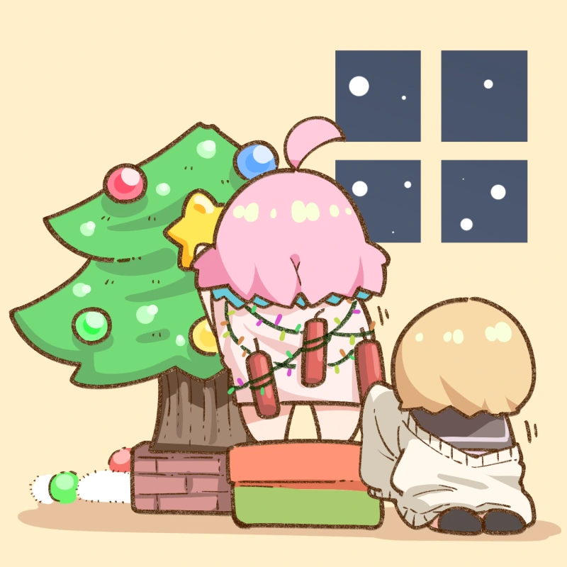 @)크리스마스 트리 장식하는 아이돌.manga