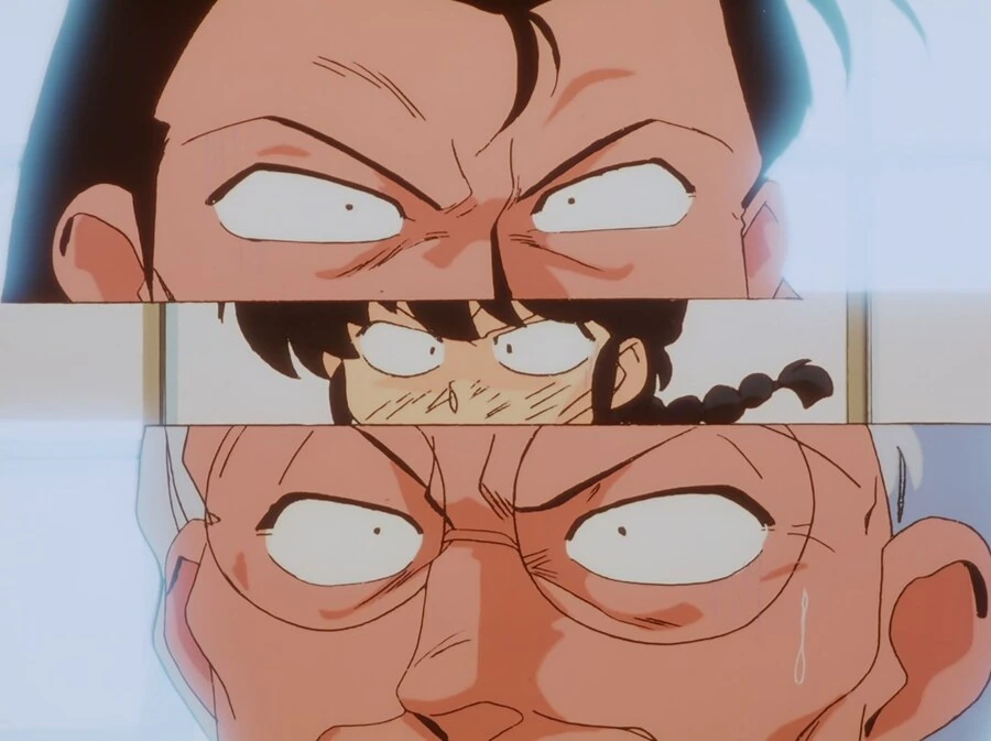 란마) 아카네가 자기가 만든 요리 먹고나서 반응.manga