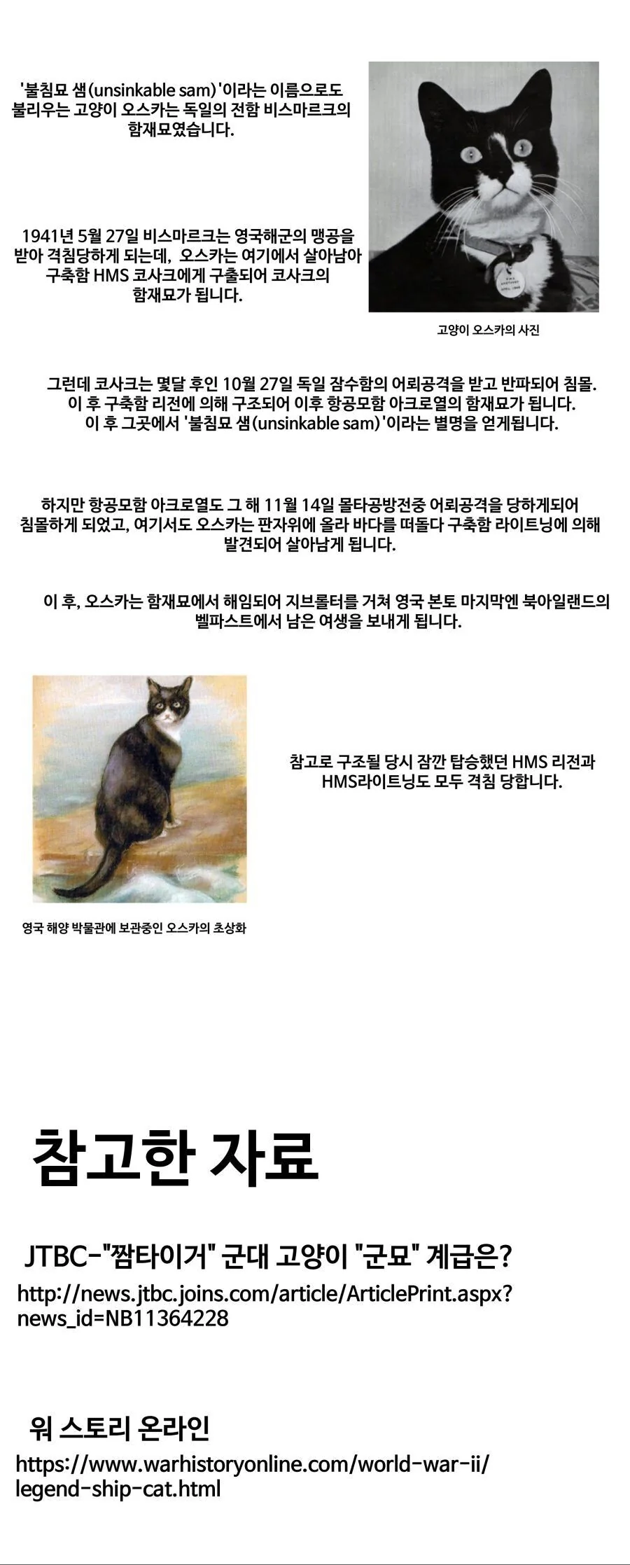 2차대전의 불침 냥이 샘 이야기.manhwa - 이미지 6