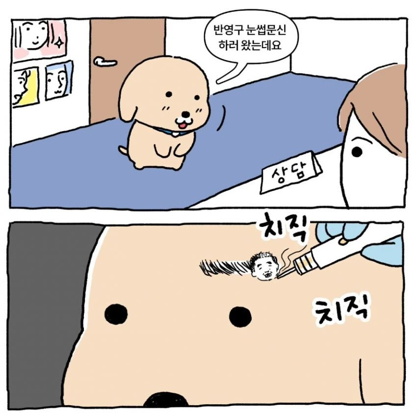 반영구 눈썹 문신