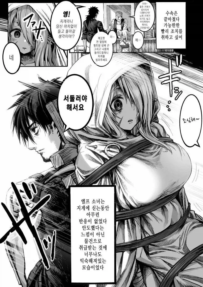 너덜너덜한 엘프와 약장수.....manwha - 이미지 6