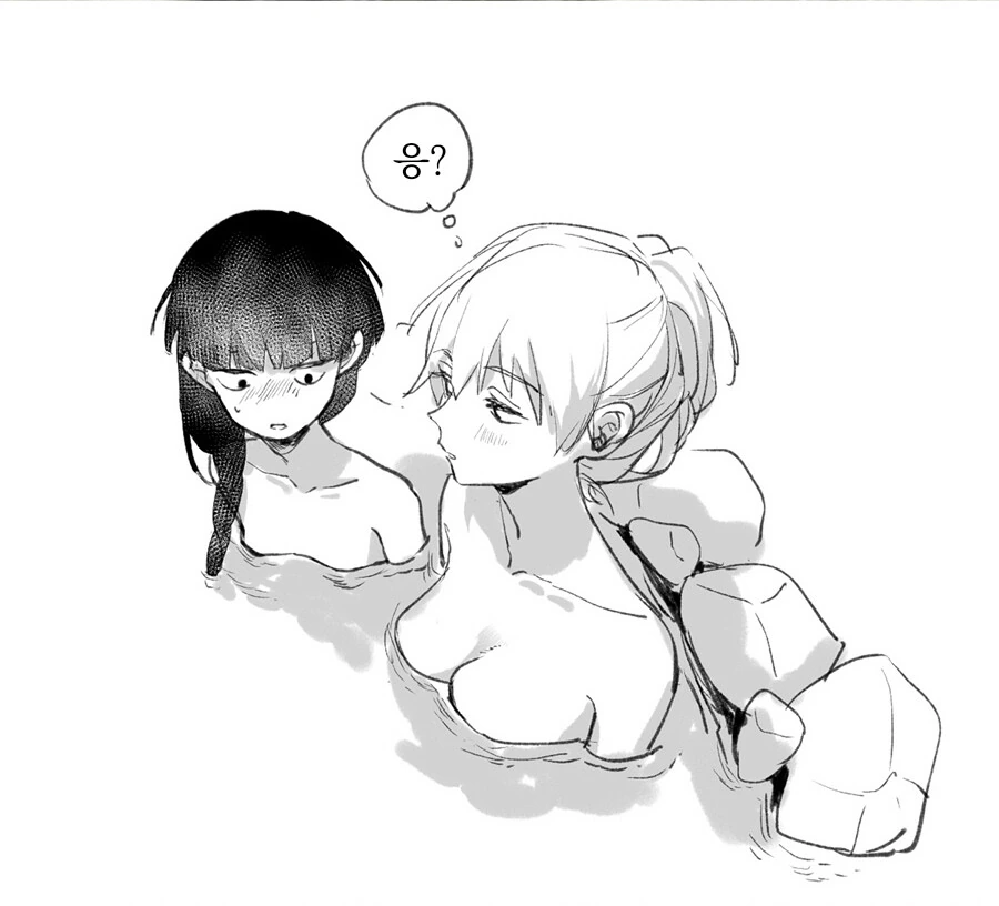 (모브사이코)TS 된 둘이 온천 가서 ㄱㅅ 만지는 만화.MANGA - 이미지 4