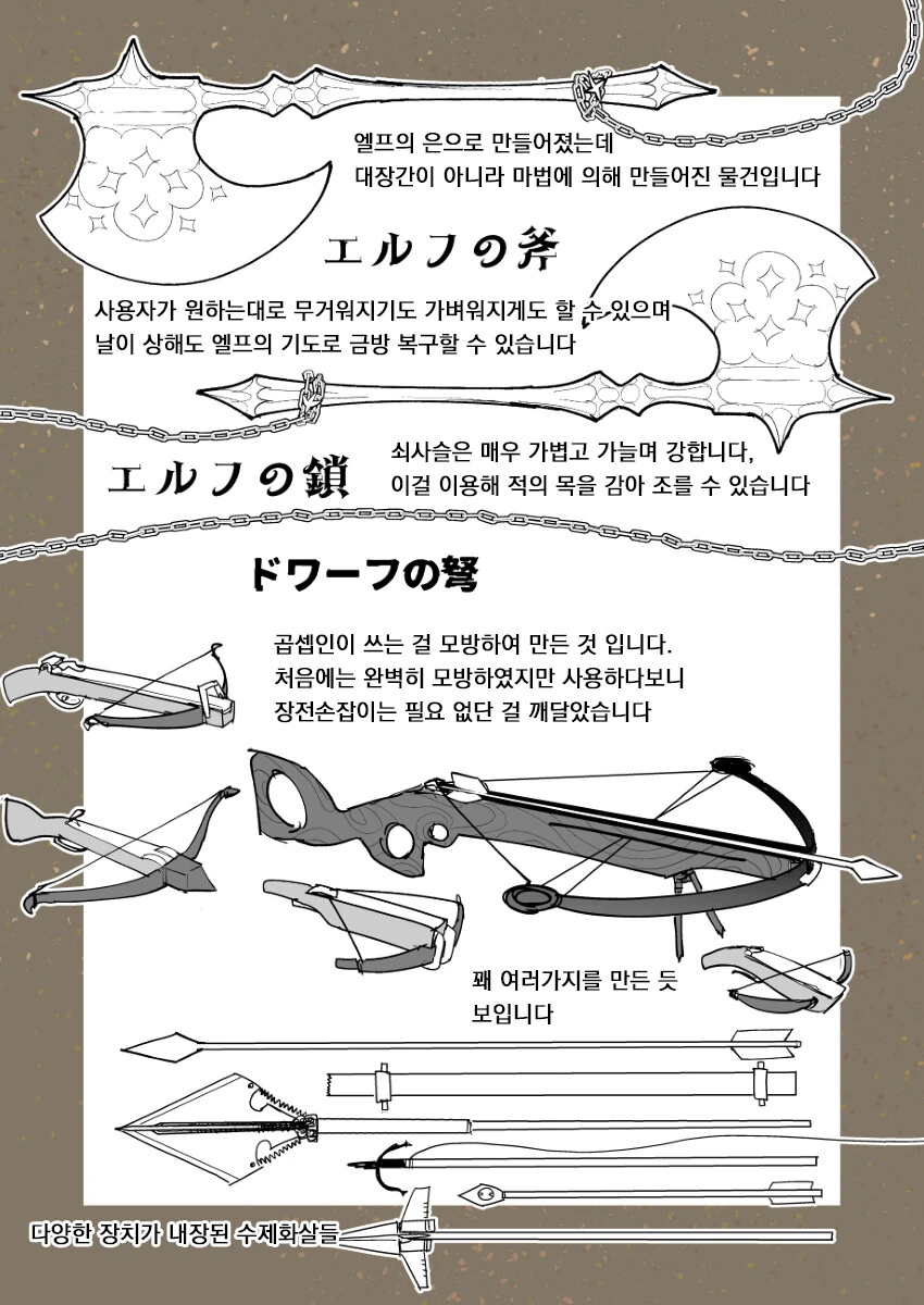 도끼를 쓰는 엘프와 활잡이 드워프 3화.manhwa - 이미지 4
