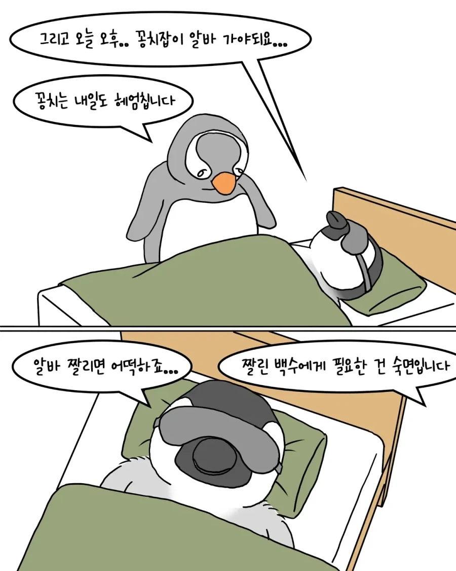 포근한 이불을 사러 온 펭귄.manwha - 이미지 6