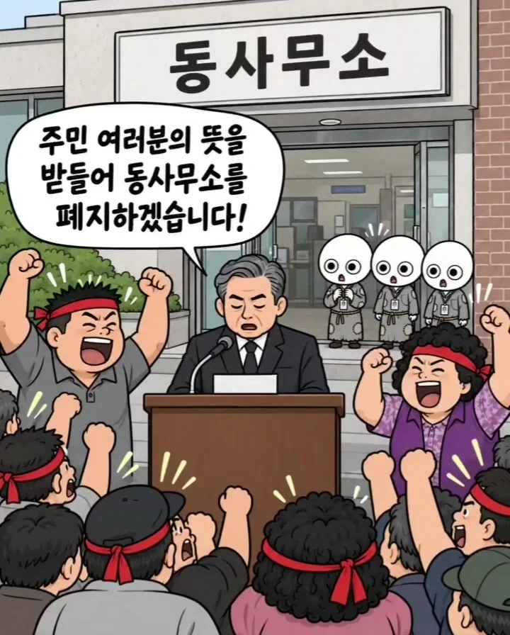 &#034;하는 일도 없는 동사무소 없애라!&#034;.manwha - 이미지 2