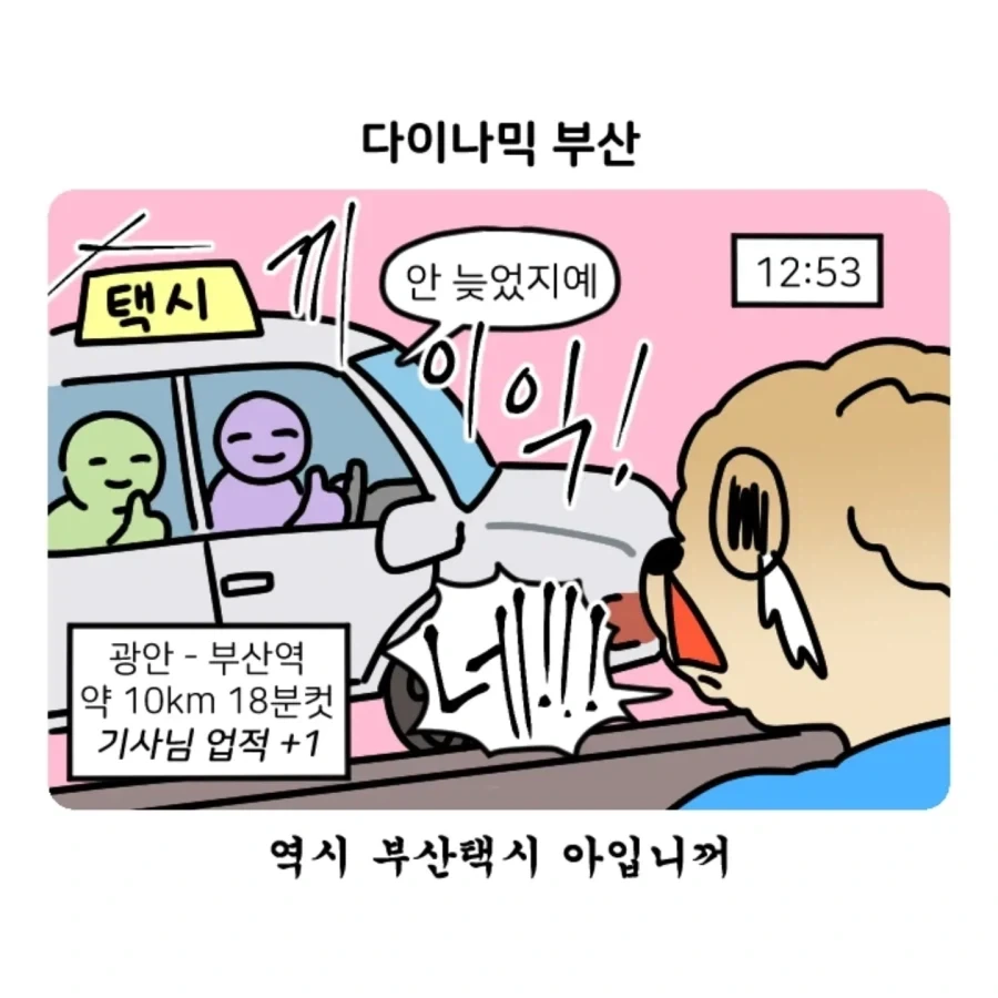 부캉이 보러갔다가 부산택시 경험한 만화.jpg - 이미지 14
