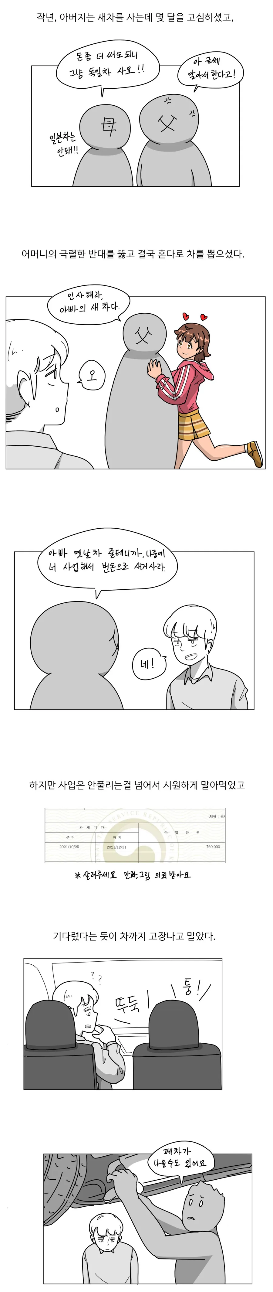 ㅎㅂ) 오싹오싹 새차를 사는 Manga