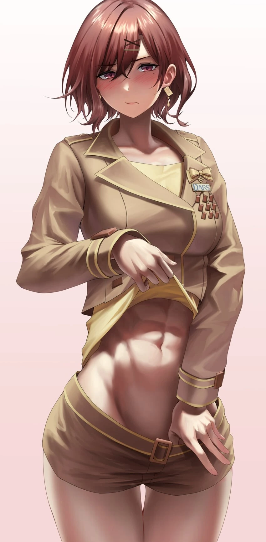 @)복근 보여주는 마도카.