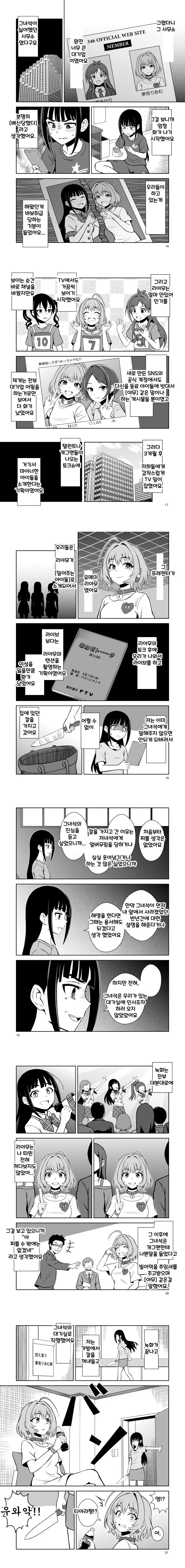 [ @ 데레 신데마스] 유메미 리아무 살인사건 - 이미지 4