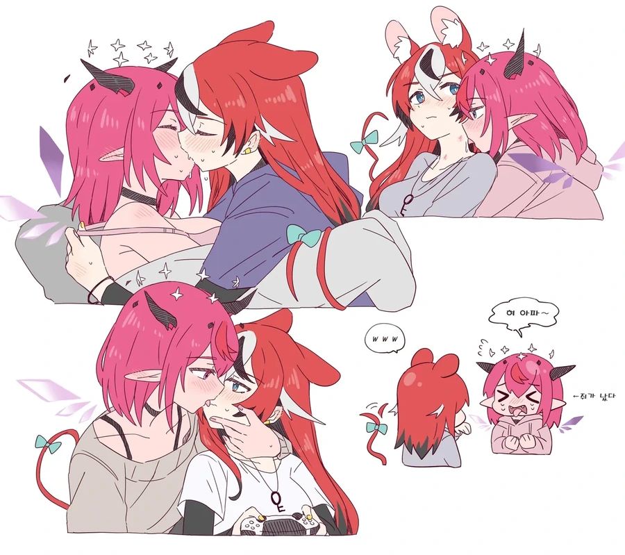 버튜버)키스키스키스하는 베이리스.comic - 이미지 3