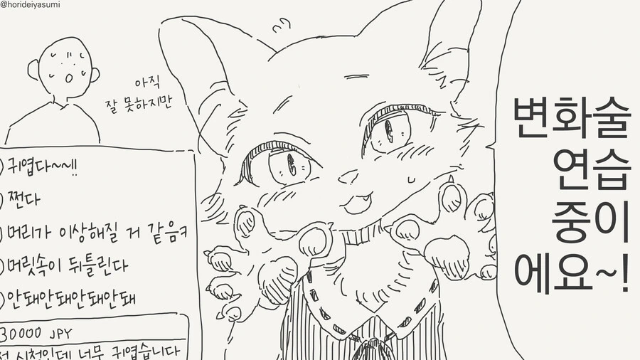 고양이가 네코마타가 되는 만화 - 이미지 3