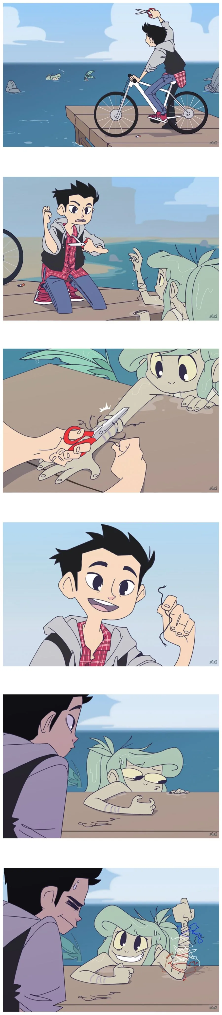 작은 쓰레기인어 만화.manhwa