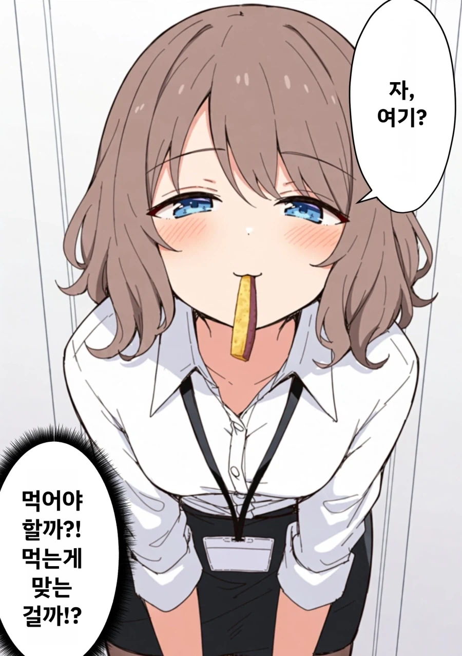 고구마스틱 주는 여상사 만화 - 이미지 2