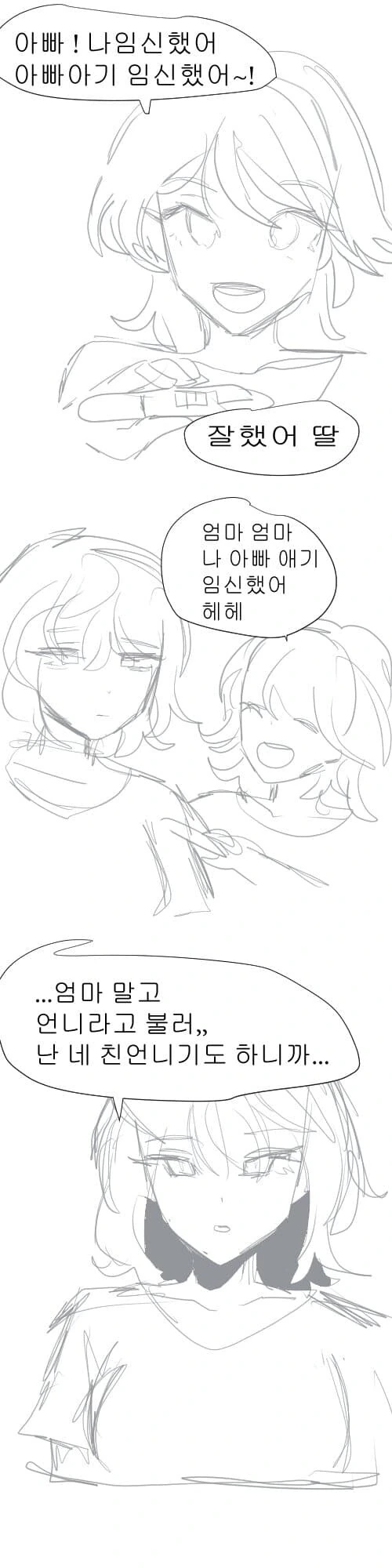 ㅇㅅ한 사실을 아빠에게 알리는 딸.manhwa