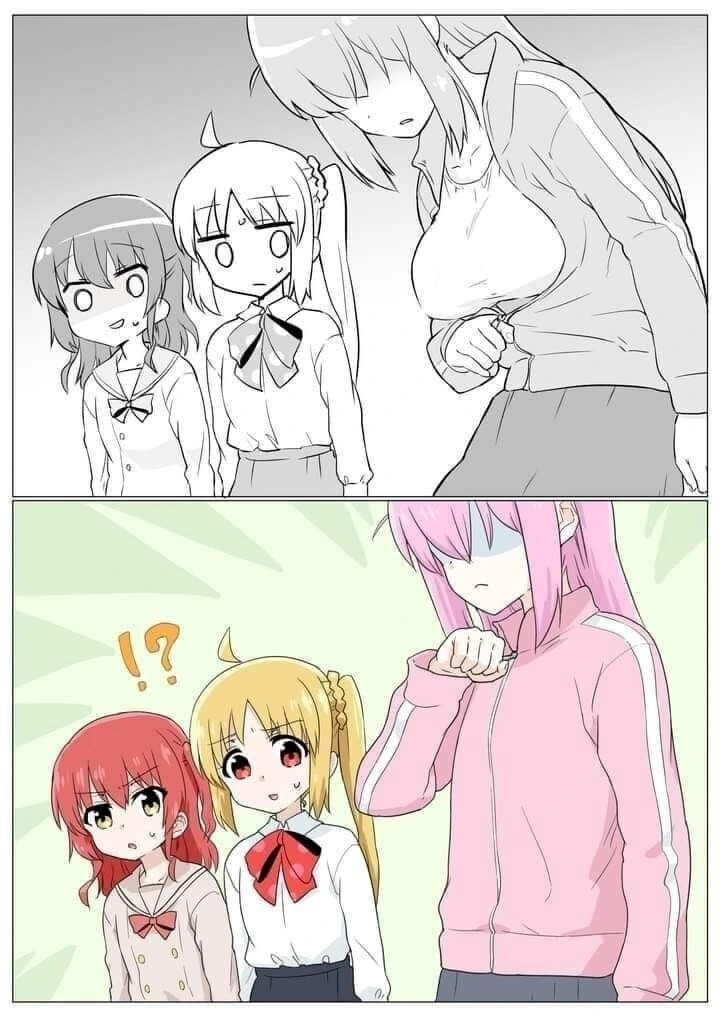 봇치더락) 재능의 차이를 느끼고 좌절하는