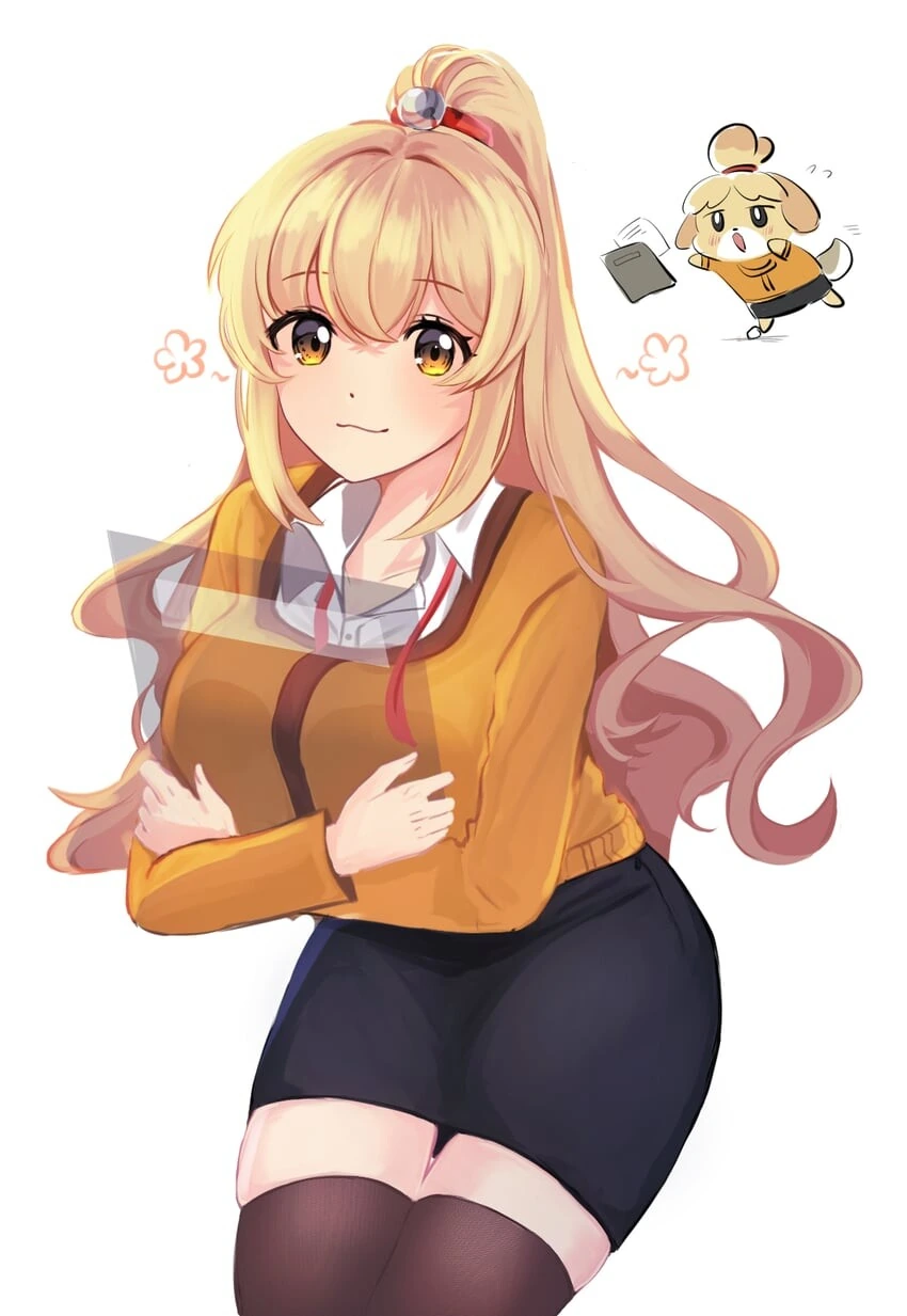 [동숲/미소녀화] 미소녀 비서 여울이