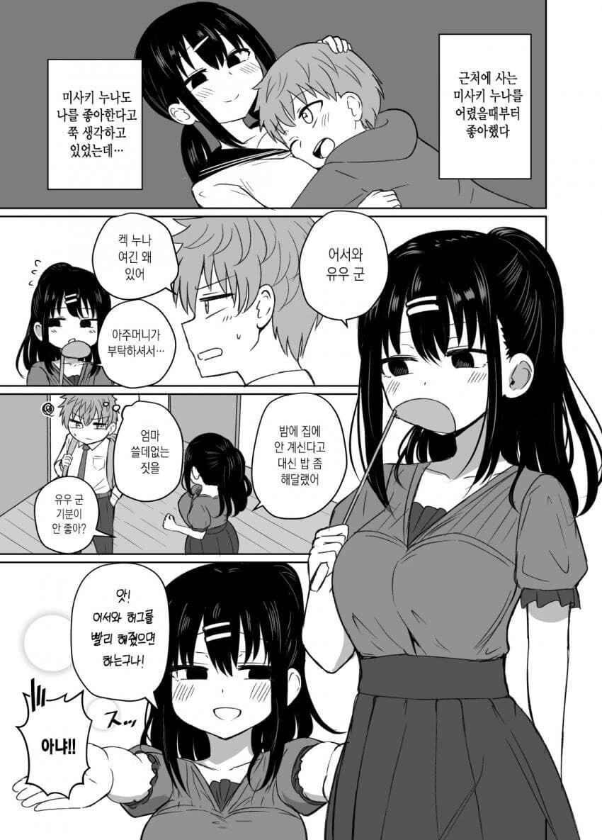 소꿉친구 누나를 좋아했던 만화