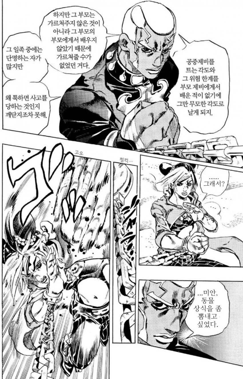 죠죠)절벽에 부딪혀 죽는 제비가 있다고 하더군