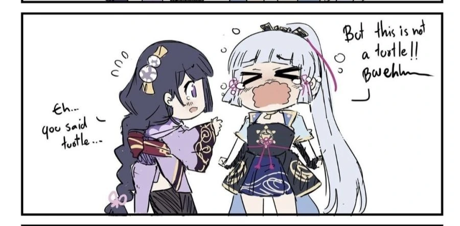 원신) 쇼군쨩이랑 아야카쨍 만화.manga - 이미지 2