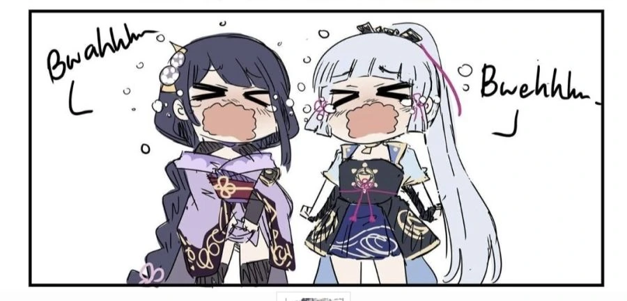 원신) 쇼군쨩이랑 아야카쨍 만화.manga - 이미지 3