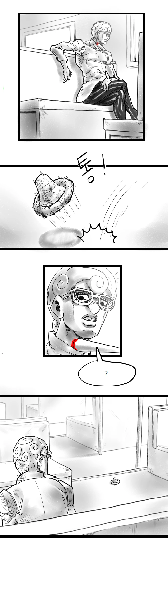 죠죠)기앗초가 새 파트너 만나는 만화.manwha