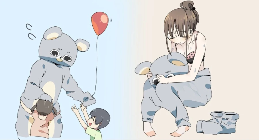 유원지 인형 캐릭터의 비밀.manhwa