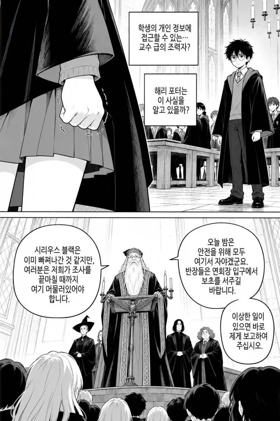 말포이가 호그스미드 데이트 신청하는 만화 - 이미지 19