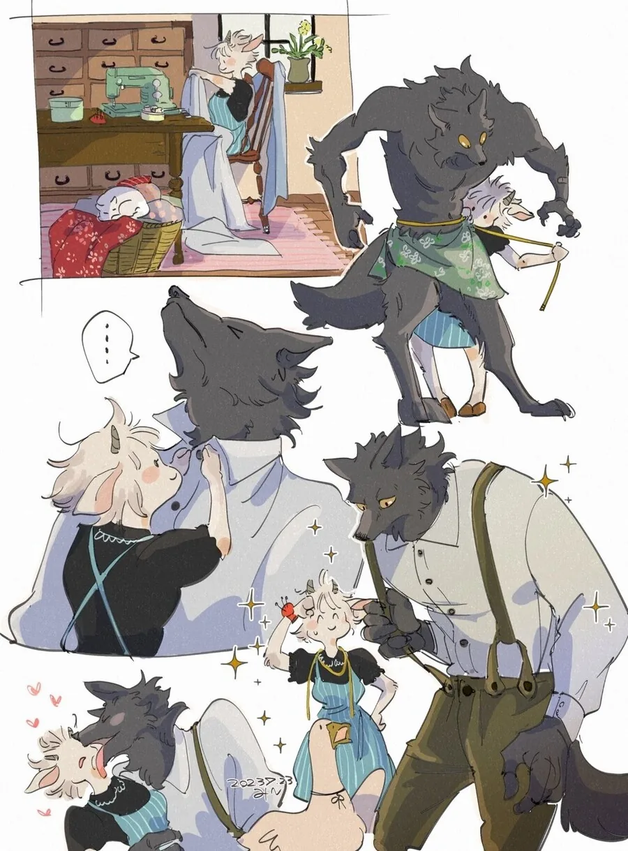늑대 줍는 만화.furry - 이미지 4