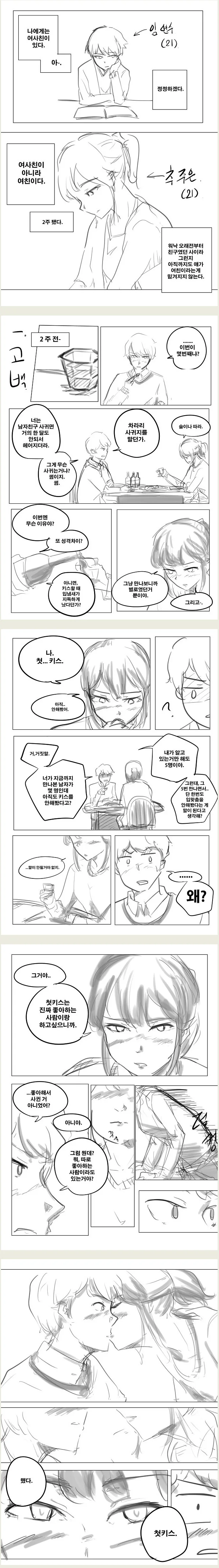 여자친구가 된 여사친 만화.manhwa