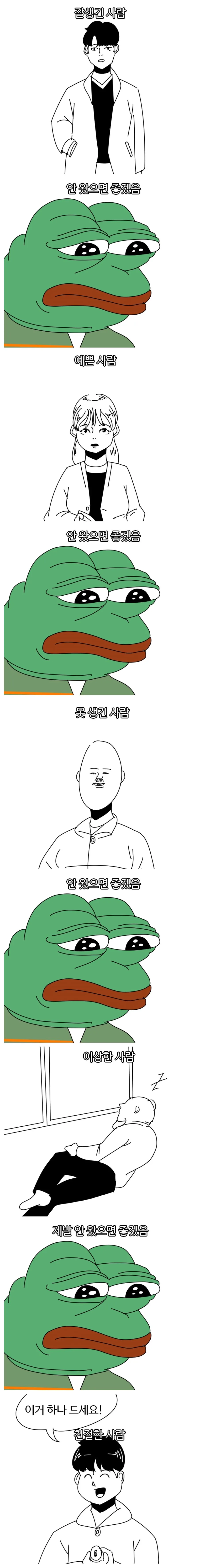 편의점 알바생...손님보는 시각...manhwa