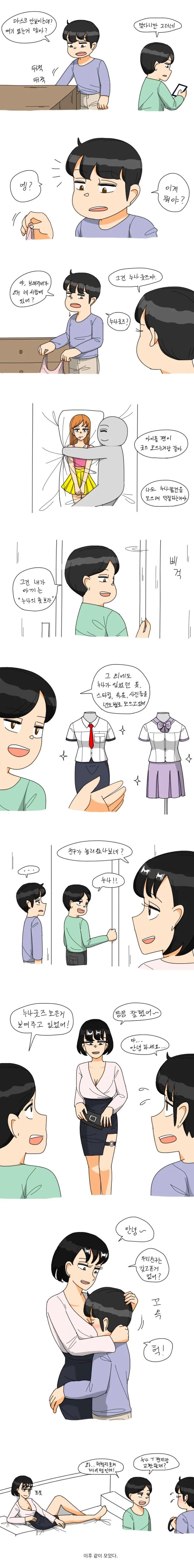 누나있는 친구집에 놀러가는 Manga