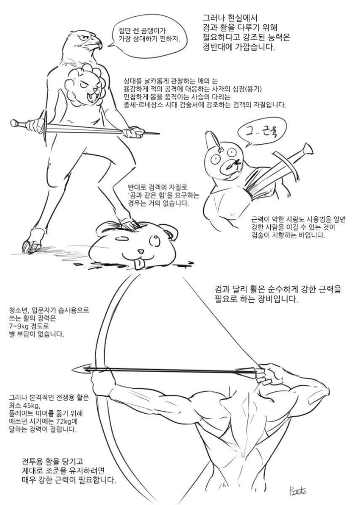 매체에 나오는 검과 활에 대한 흔한 오해.manhwa - 이미지 2
