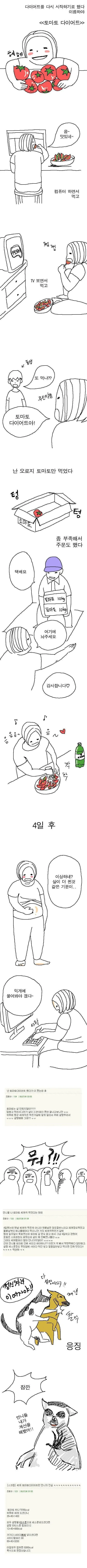 토마토 다이어트하는 만화